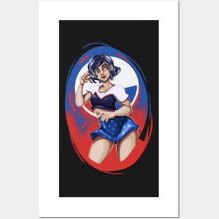 USA girl Posters and Art